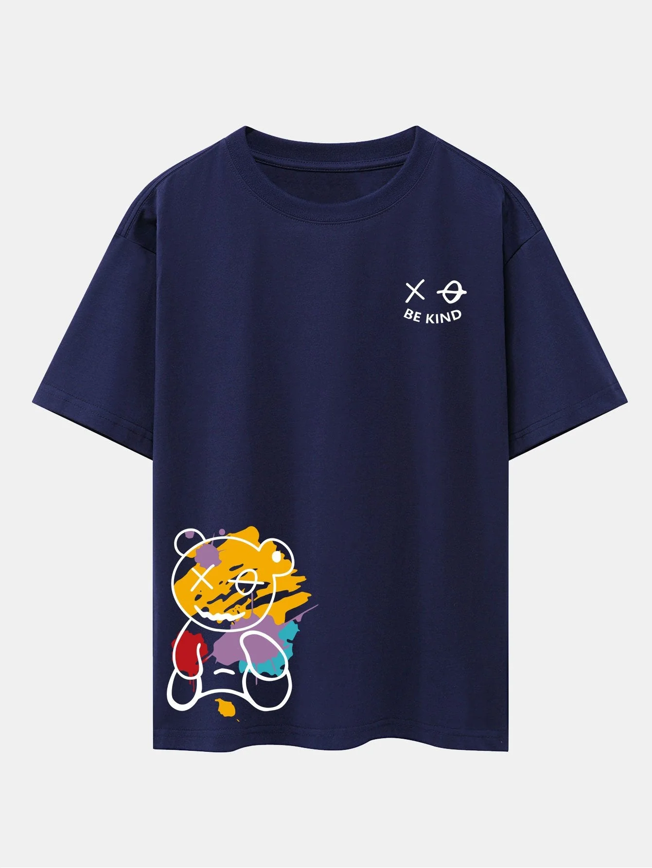 Thomas® | Graffiti Bear Print Drop Shoulder Oversize T-Shirt - Image 13