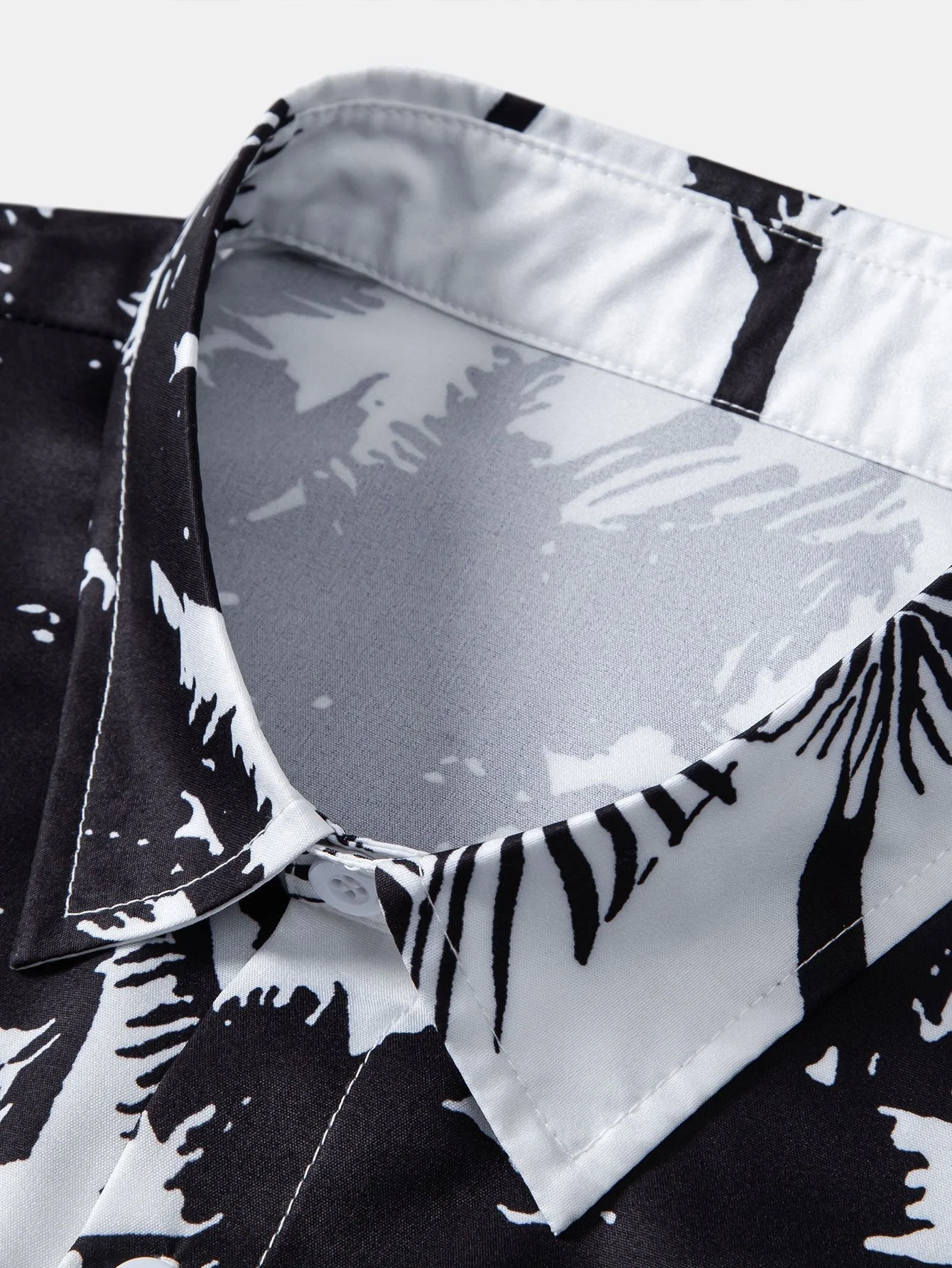 Tirso® | Palm Trees Print Button Up Shirt - Image 3