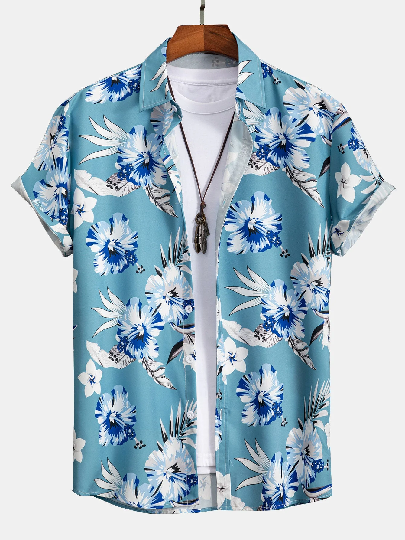 Titus® | Tropical Floral Print Button Up Shirt - Image 5