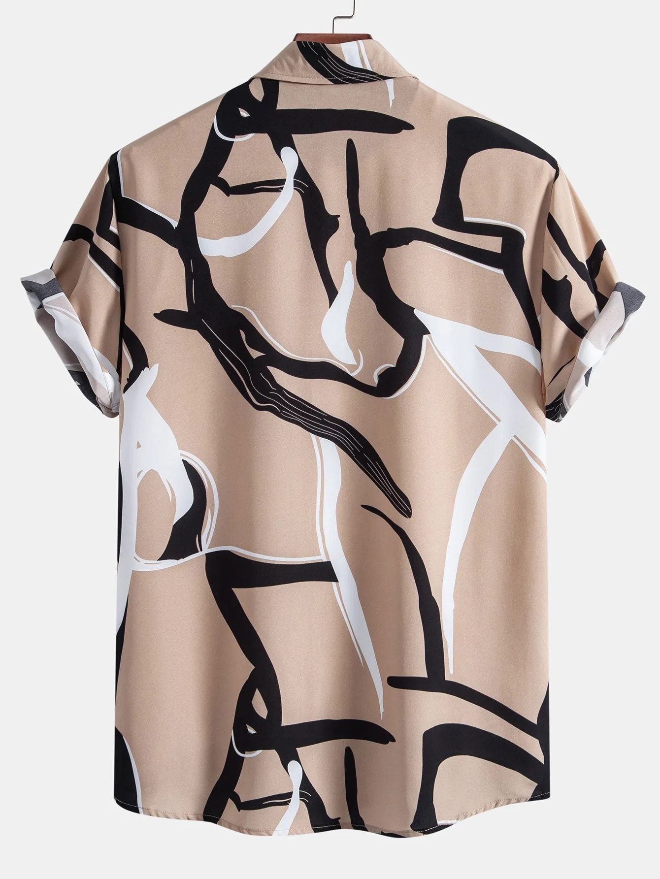 Tobias® | Abstract Print Button Up Shirt - Image 4