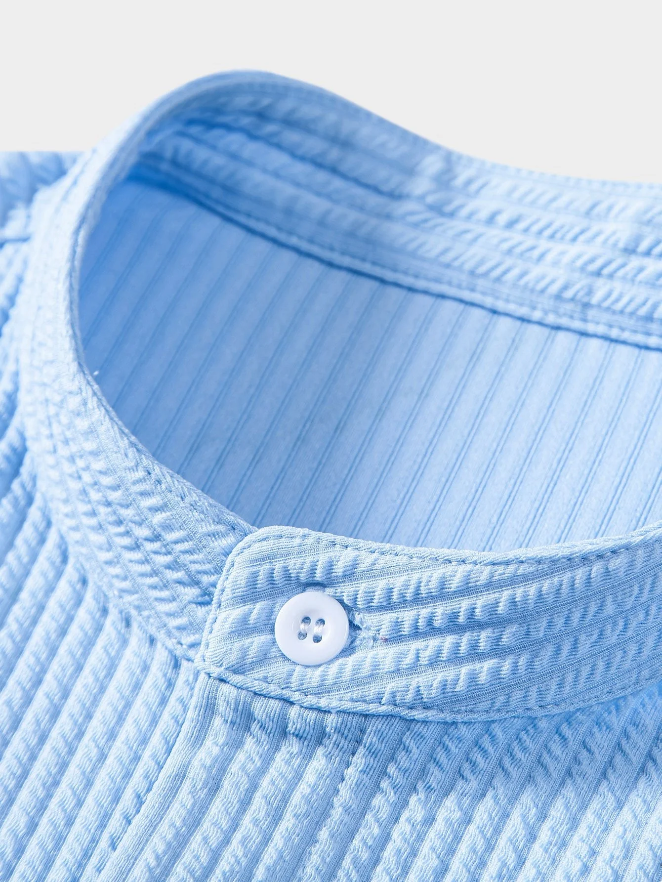 Tobías® | Muscle Fit Ribbed Stand Collar Shirt - Image 9