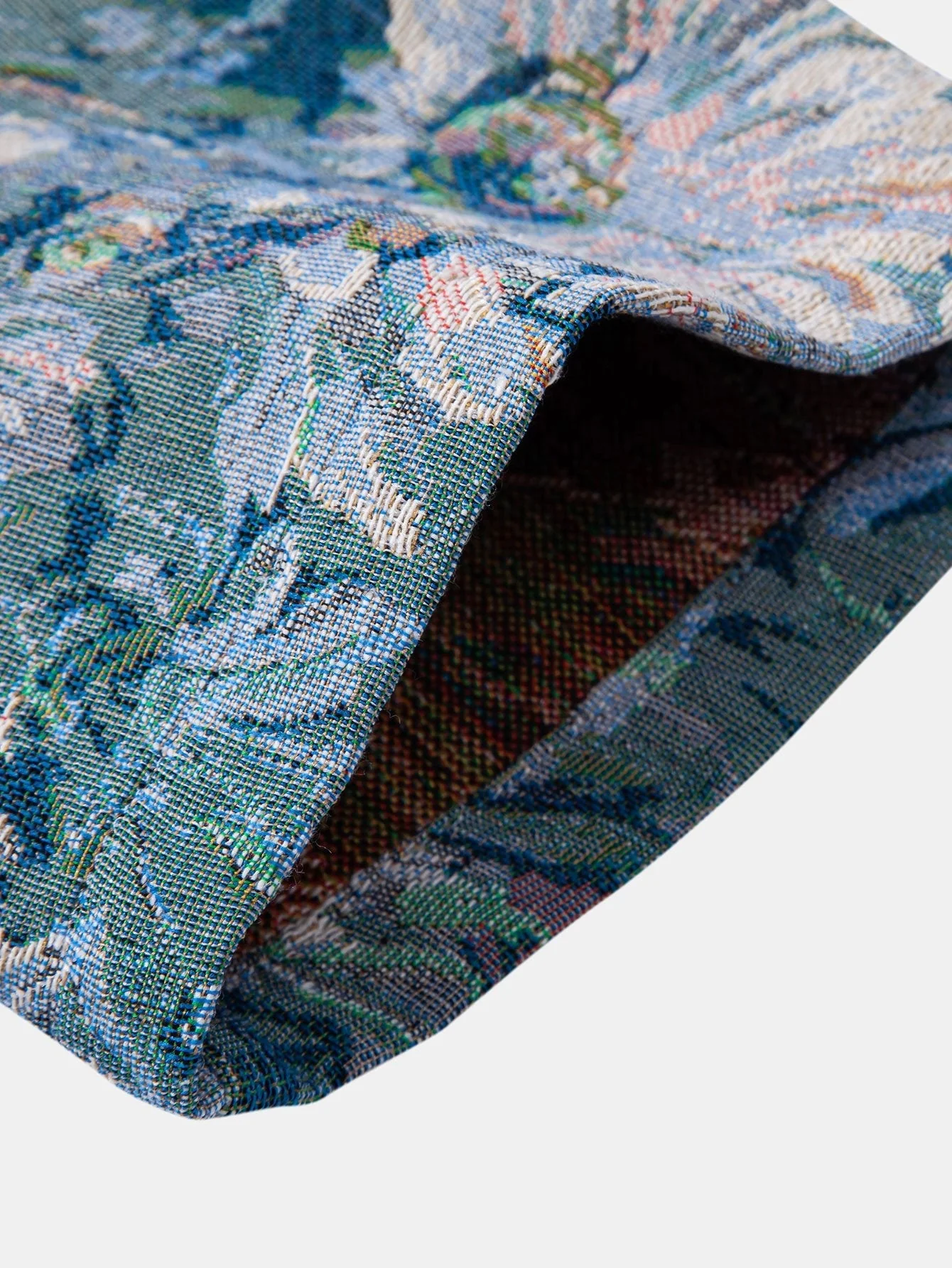 Tobías® | Painted Floral Jacquard Cuban Shirt - Image 12