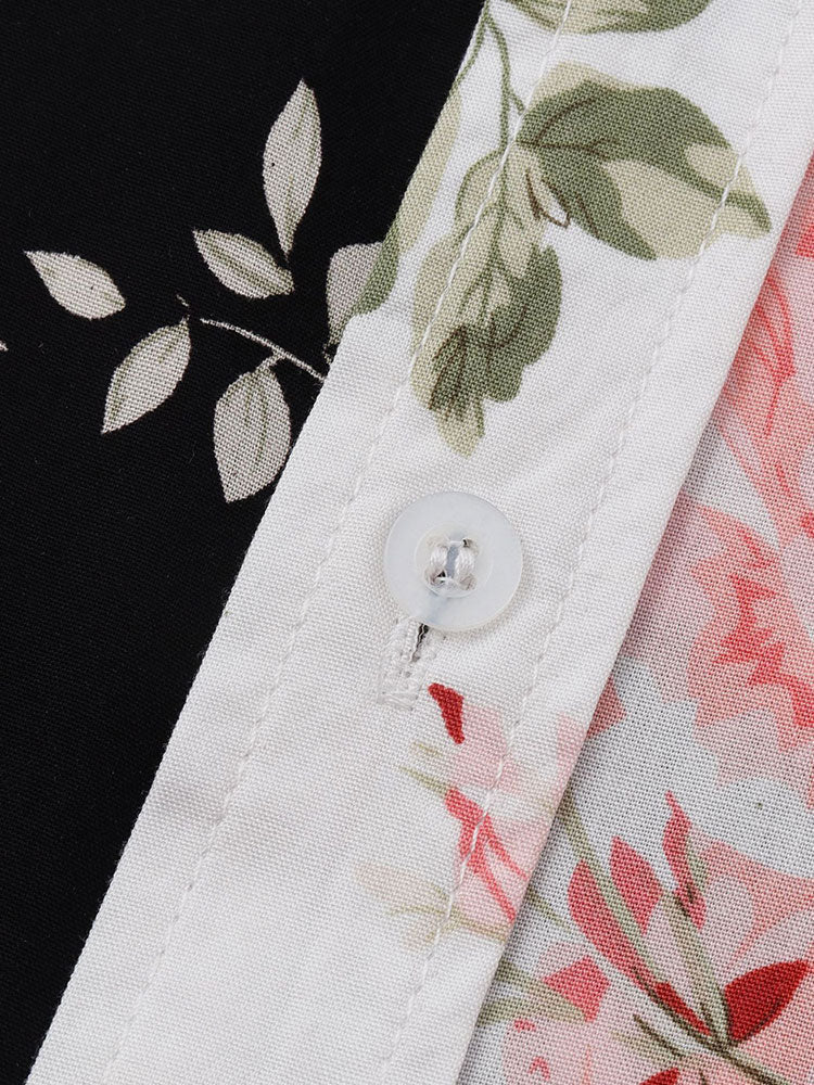 Tobias® | Two Tone Floral Print Shirt - Image 5
