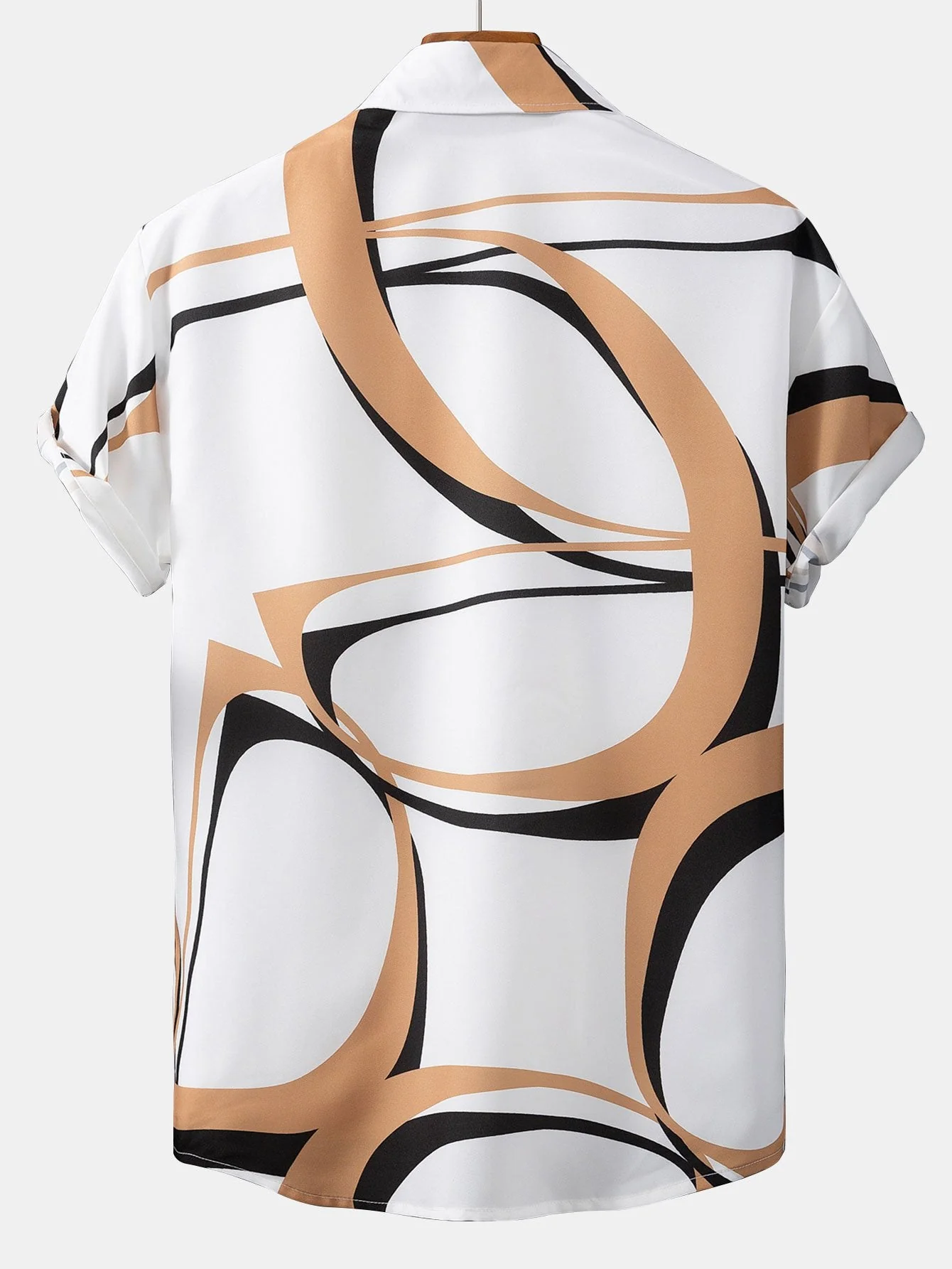 Tom® | Abstract Print Button Up Shirt #Random Pattern Design# - Image 2
