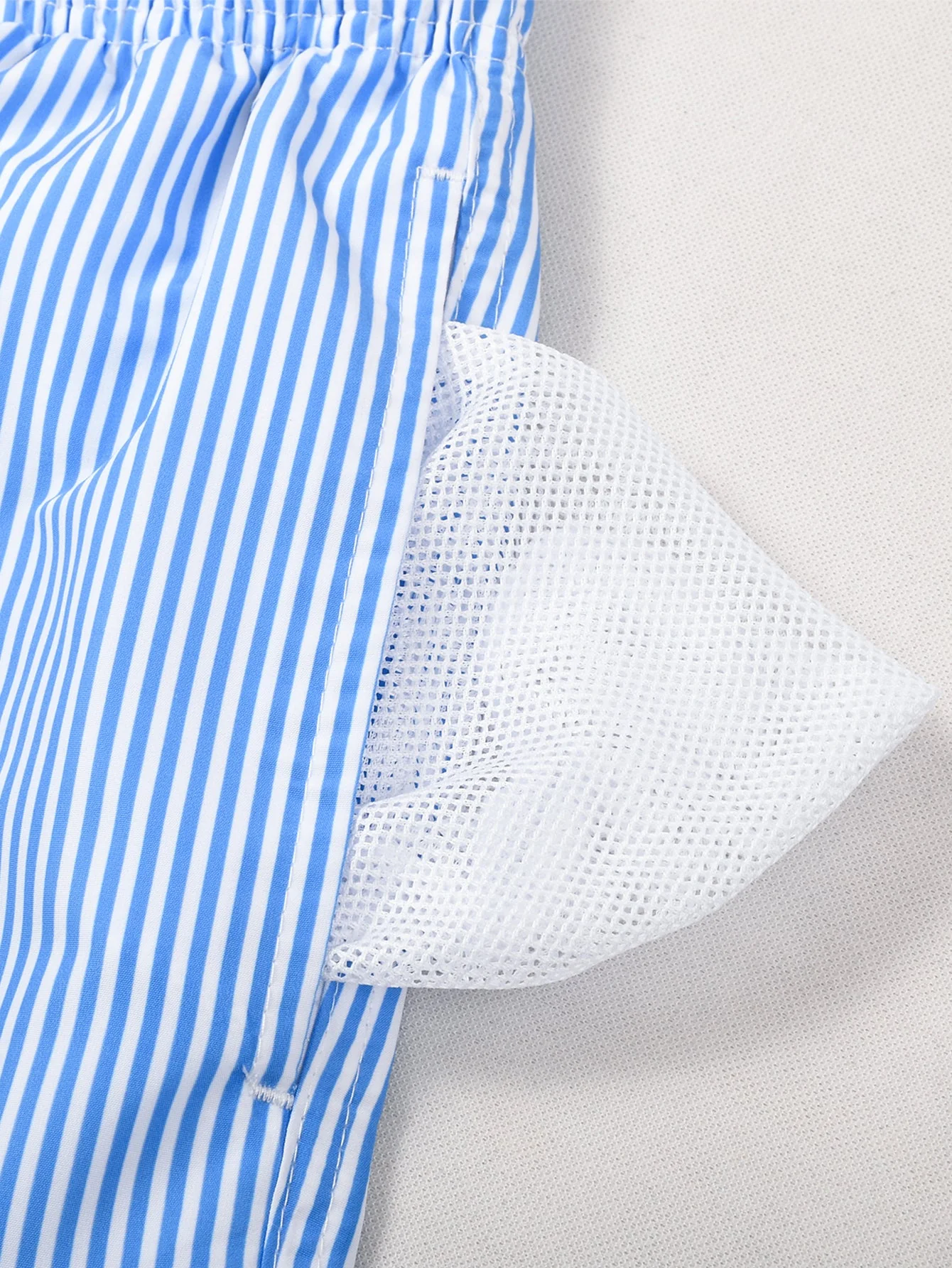 Travis® | Vertical Striped Drawstring Swim Shorts - Image 14