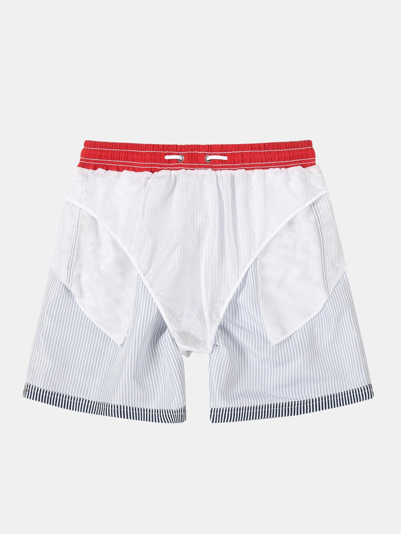 Travis® | Vertical Striped Drawstring Swim Shorts - Image 6