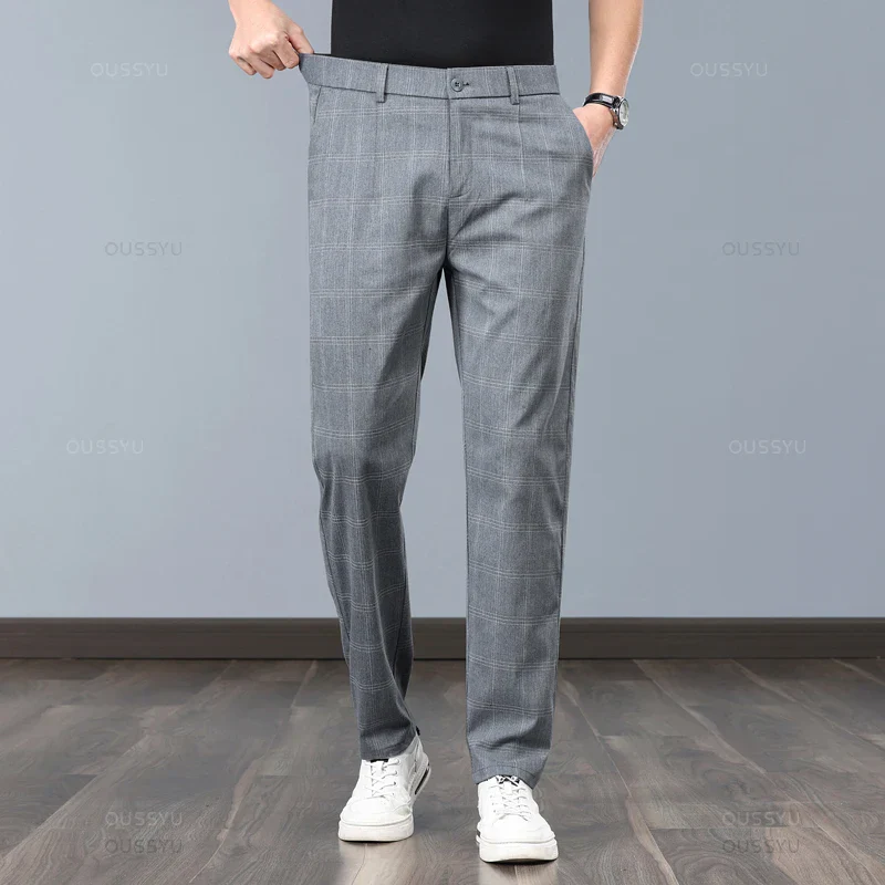 Tristan | Plaid Stretch Pants - Image 3