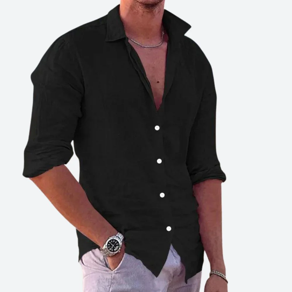 Tyler | Casual Linen Shirt - Image 3
