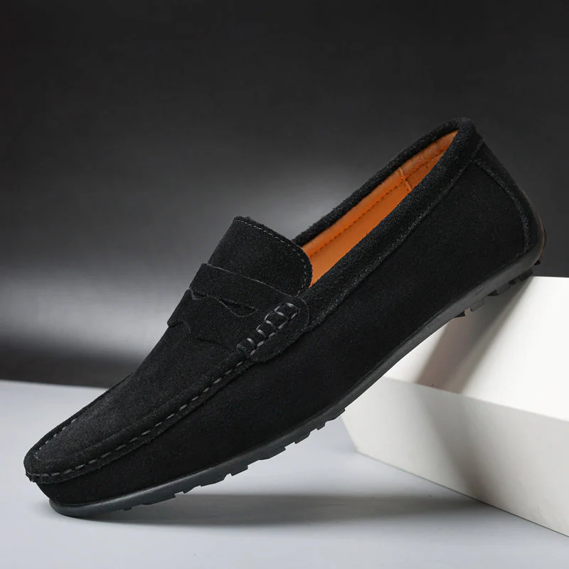 Tyrell | Retro Suede Men's Loafers - Image 12