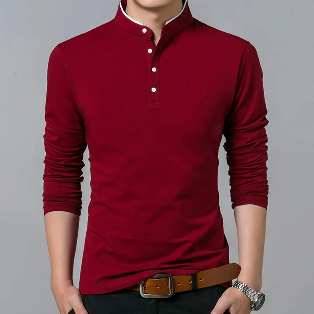 Ulric® | Long Sleeve Polo Shirt For Men - Image 4