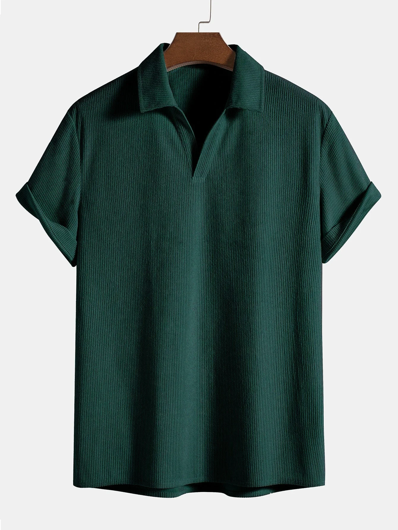 Ulric® | Short Sleeve Corduroy Polo Shirt - Image 2