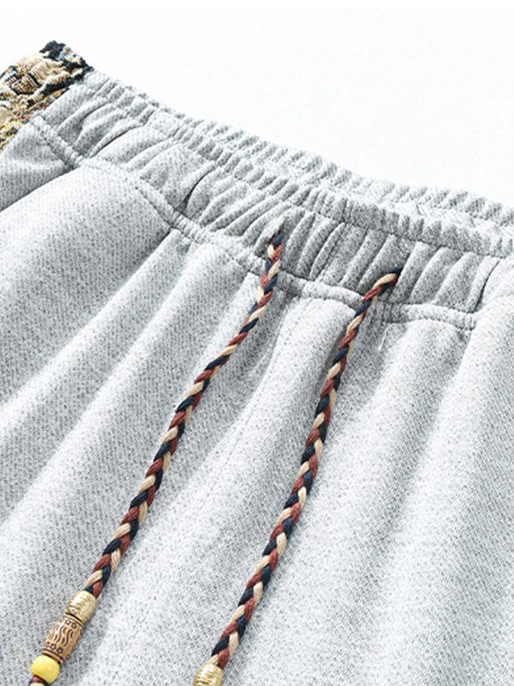 Valentín® | Bear Print Patchwork Straight Leg Pants - Image 13