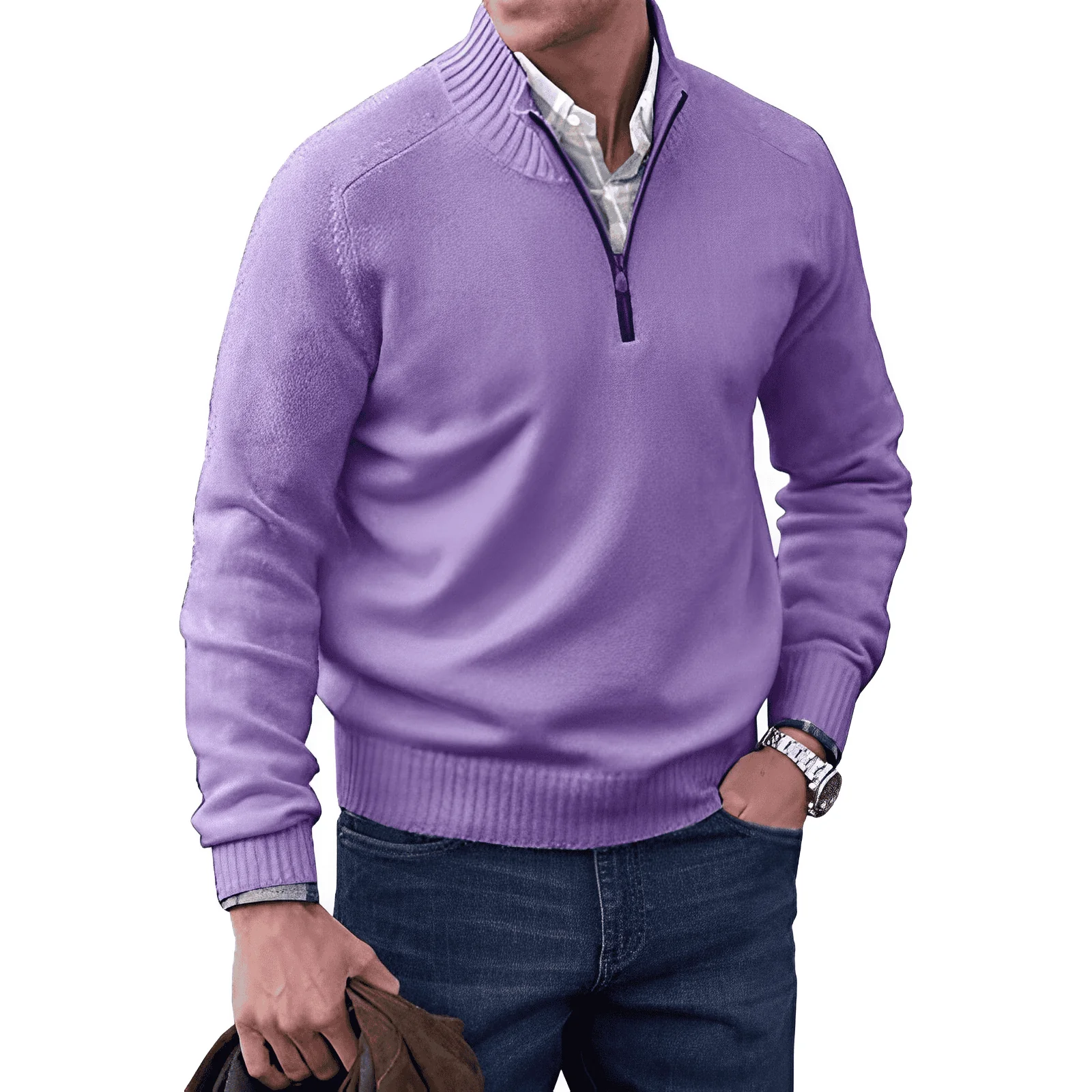 Valentine® | Stylish Pullover With Zipper - Image 5