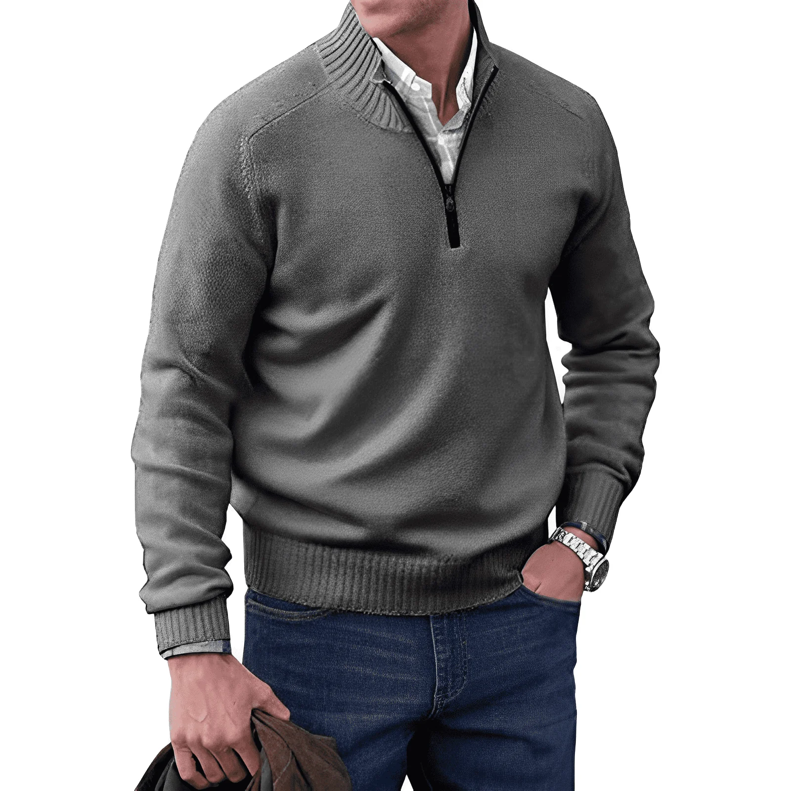 Valentine® | Stylish Pullover With Zipper - Image 6