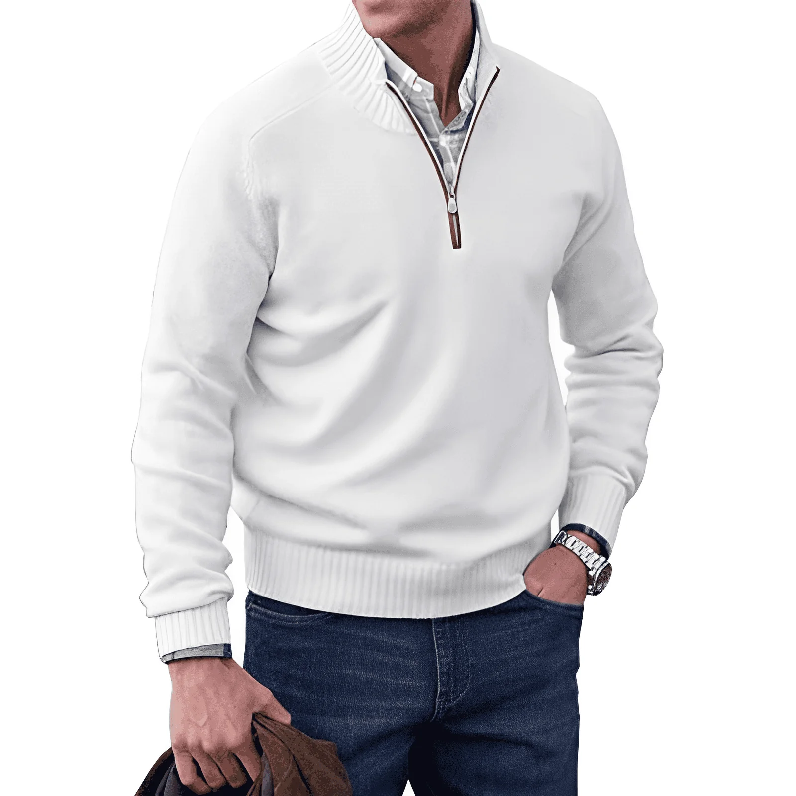 Valentine® | Stylish Pullover With Zipper - Image 8