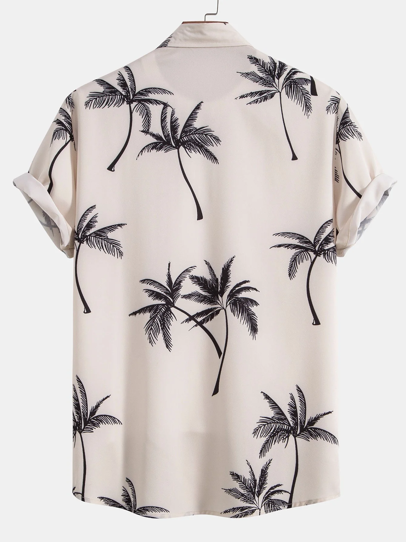 Víctor® | Palm Tree Print Button Up Shirt - Image 6
