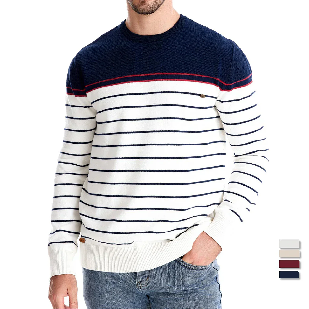 Vincent | MEN'S STRIPED SWEATER - Image 3