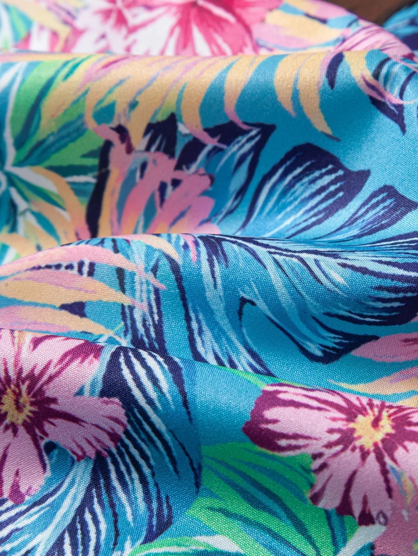 William® | Tropical Plants And Orangutan Print Button Up Shirt - Image 5