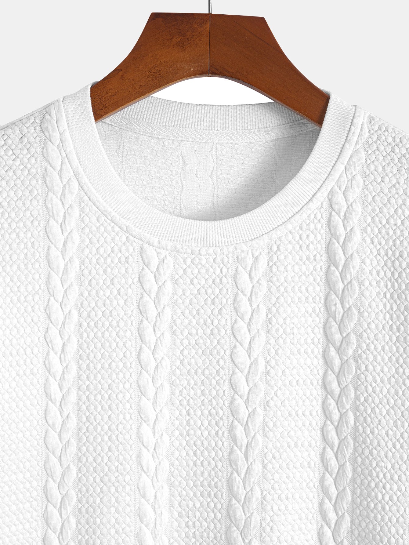 Wyatt® | Twist Jacquard Arc Hem T-Shirt - Image 5