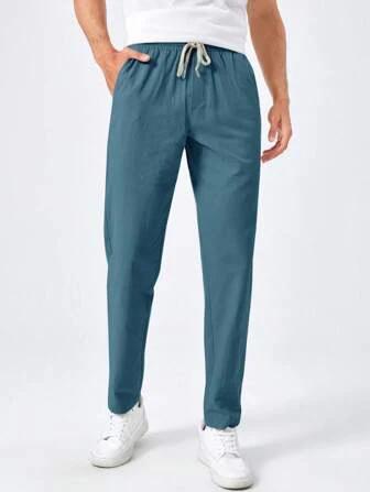 Zacary® | Basics Plain Cotton Trousers For Men - Image 4