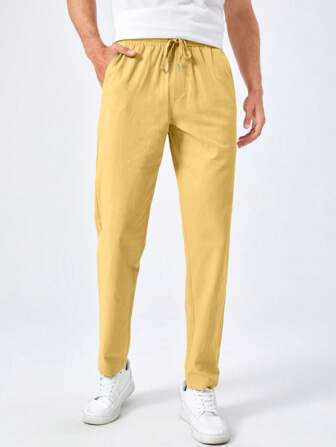 Zacary® | Basics Plain Cotton Trousers For Men - Image 8