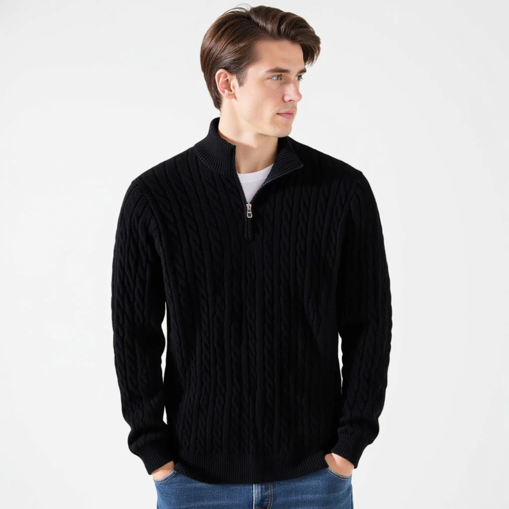 Zane® | Luxury Sweater With Zipper - Image 8